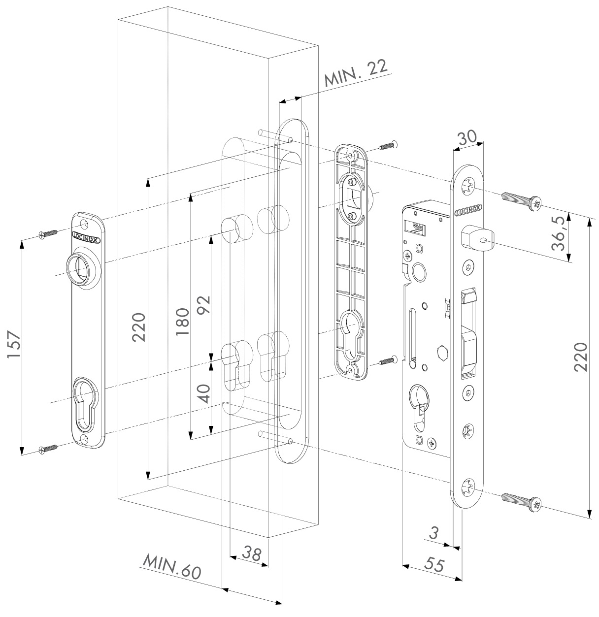 LOCINOX H-METAL – Zeichnung
