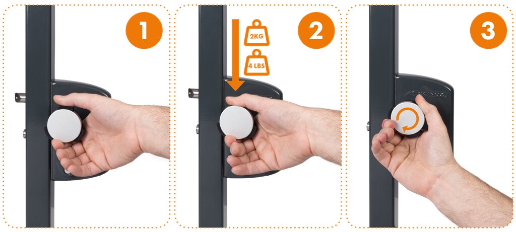 Locinox KIDLOC – Öffnungsmechanismus