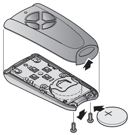 Batteriewechsel Hörmann RSC4