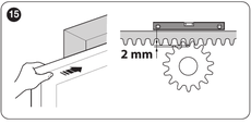 Zwei Millimeter Spiel zwischen Zahnstange und Ritzel