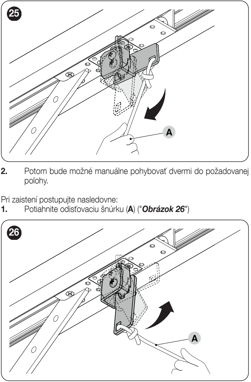 Laufwagen des SPIDO600 entriegeln und wieder einrasten
