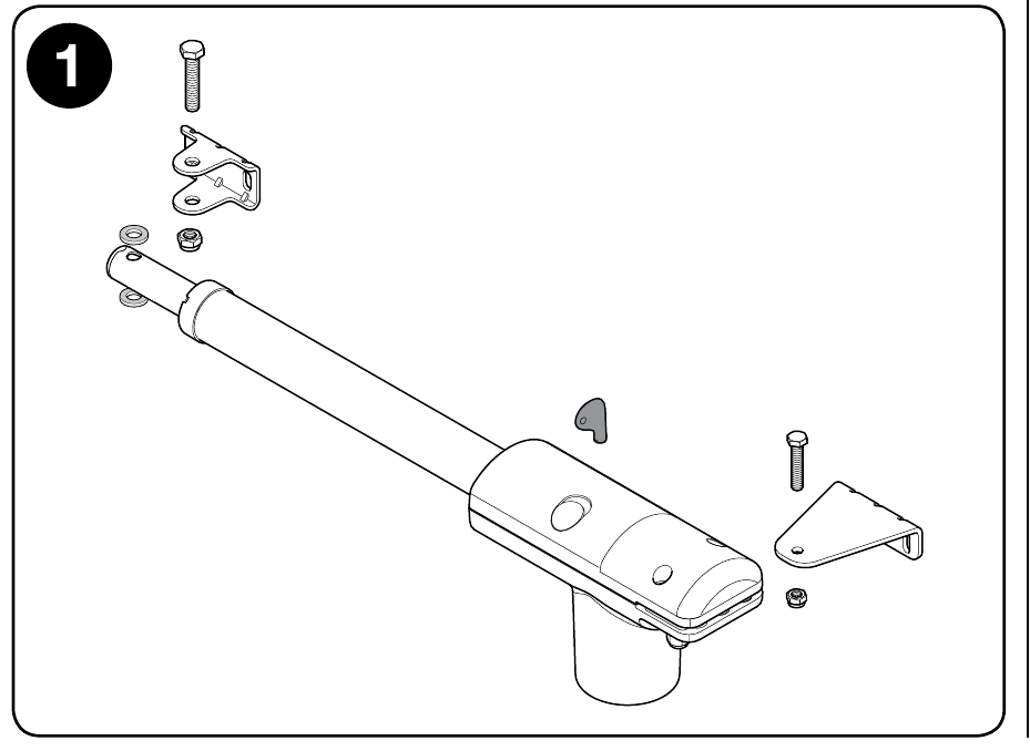 NICE TOO – Motor, vordere und hintere Halterung NICE TOO – Motor, vordere und hintere Halterung