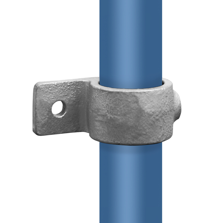 Rohrhalter für ein Zaunfeld