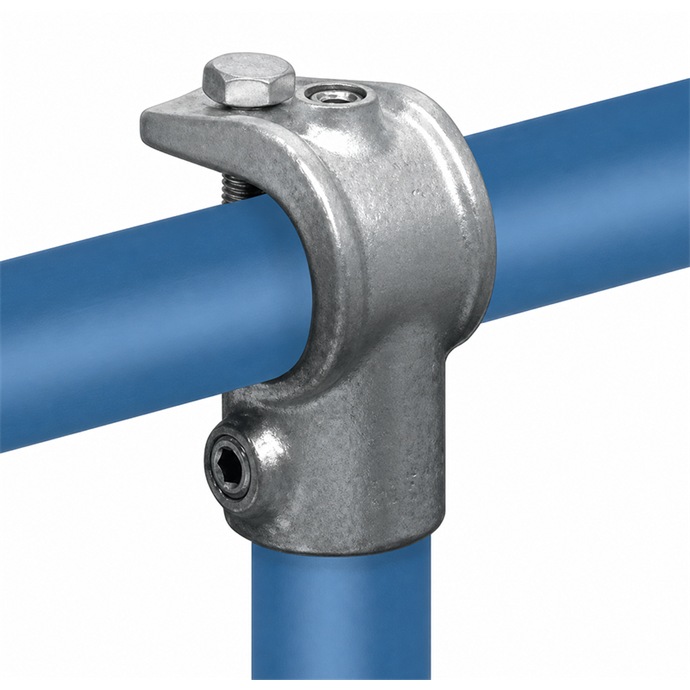 Verzinkter Klemmverbinder für Rohre mit 48,3 mm Durchmesser, T-Form