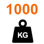 Torflügelgewicht bis 1000 kg