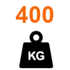 Gewicht des Tors bis 400 kg