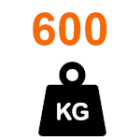 Torgewicht bis 600 kg