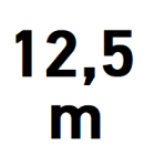 Durchfahrtsbreite bis 12,5 m