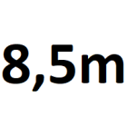 Durchfahrtsbreite bis 8,5 m