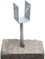 U-förmiger Ankerfuß mit 60 mm Breite und Betonstahlstab