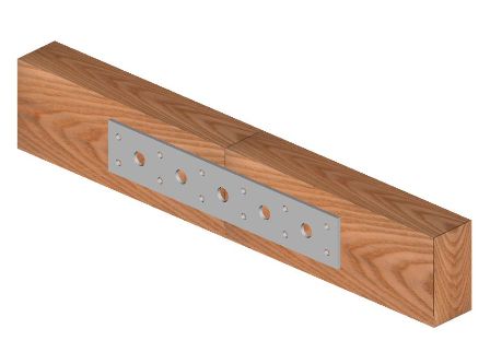 Anwendungsbeispiel für eine Lochplatte mit 40-mm-Bohrungen