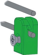 Anschraubbarer Maschendraht-Halter