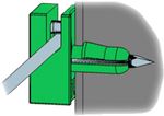 Einschlagbarer Maschendraht-Halter