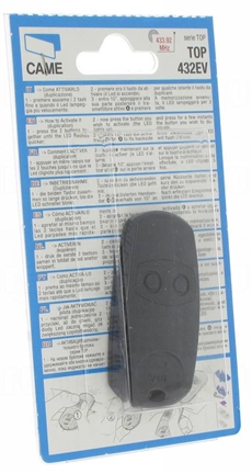 Verpackung der CAME Top TOP-432EV Fernbedienung