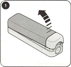 1. Öffnen Sie die Lichtschranke 1. Öffnen Sie die Lichtschranke