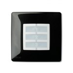 NICE NiceWay Opla Opla-S WSB quadratische Tasterabdeckung, Farbe Schwarz