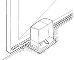 Schiebetor mit Zahnstange