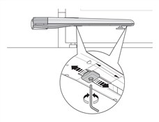 Einstellung des mechanischen Endanschlags des NICE Toona-Antriebs Einstellung des mechanischen Endanschlags des NICE Toona-Antriebs