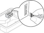 Schließen Sie den Stromversorgungsstecker an.