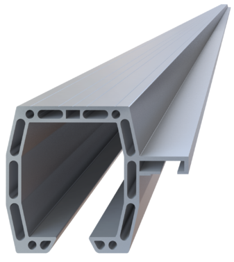 Aluminium-C-Profil für Schiebetore