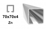 C-Profil 70 × 70 × 4 mm, Zn
