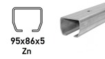 CAIS C-Profil 95 × 86 × 5 mm, Zn