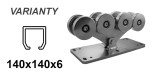 CAIS SPEED L-Laufwagen für C-Profil 140 × 140 × 6 mm