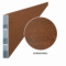 Aluminium-Zaunlatte 100x16 mm, Holzdekor TEPIRA (Walnuss), strukturiert, 2 m