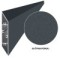 Aluminium-Zaunlamelle 108x16 mm, parallelogrammförmig, Anthrazit RAL7016 mit Struktur, 2 m