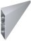 Aluminium-Zaunlamelle 108 x 16 mm, parallelogrammförmig, 2 m